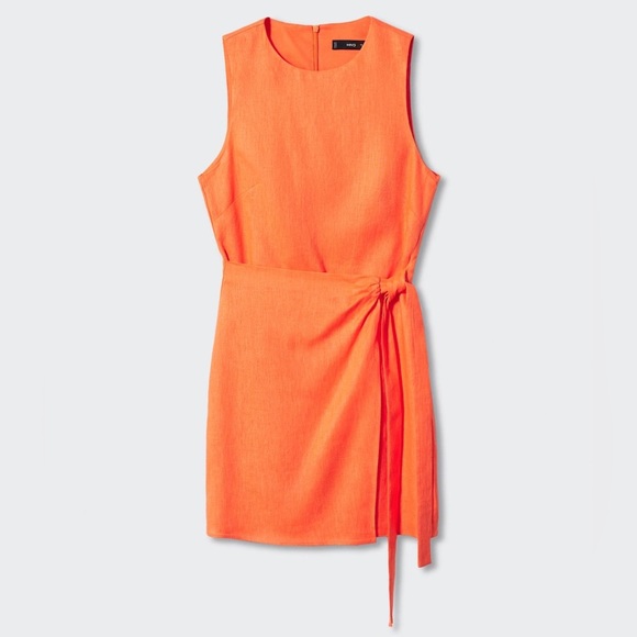 Mango Dresses & Skirts - Mango Linen Sarong Dress